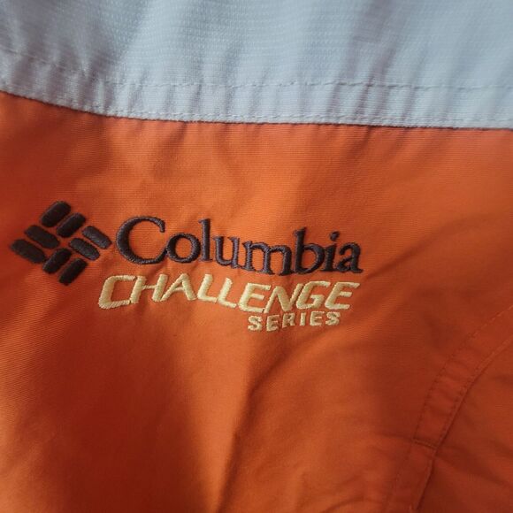 Columbia Challenge Series Jacket Large Womens Orange Gray Shell Only - Picture 10 of 16